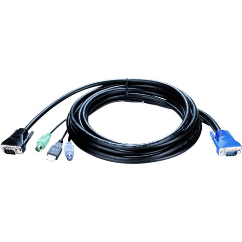 111 10FT 4 IN 1 PS2/USB KVM CABLE